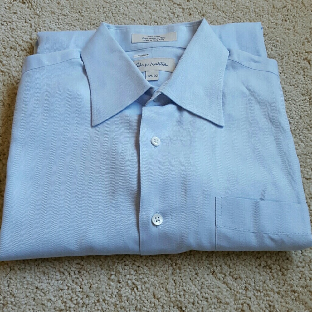 Nordstrom Dress Shirt, blue, sz 15.5-32